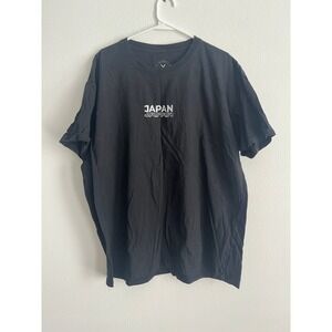 East‎ West Japan Graphic T-Shirt Mens 2XL Black Short Sleeve Cotton Crewneck Tee